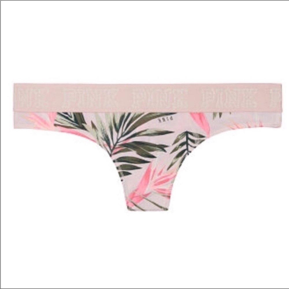 New Victoria’s Secret PINK Logo Thong - XSmall